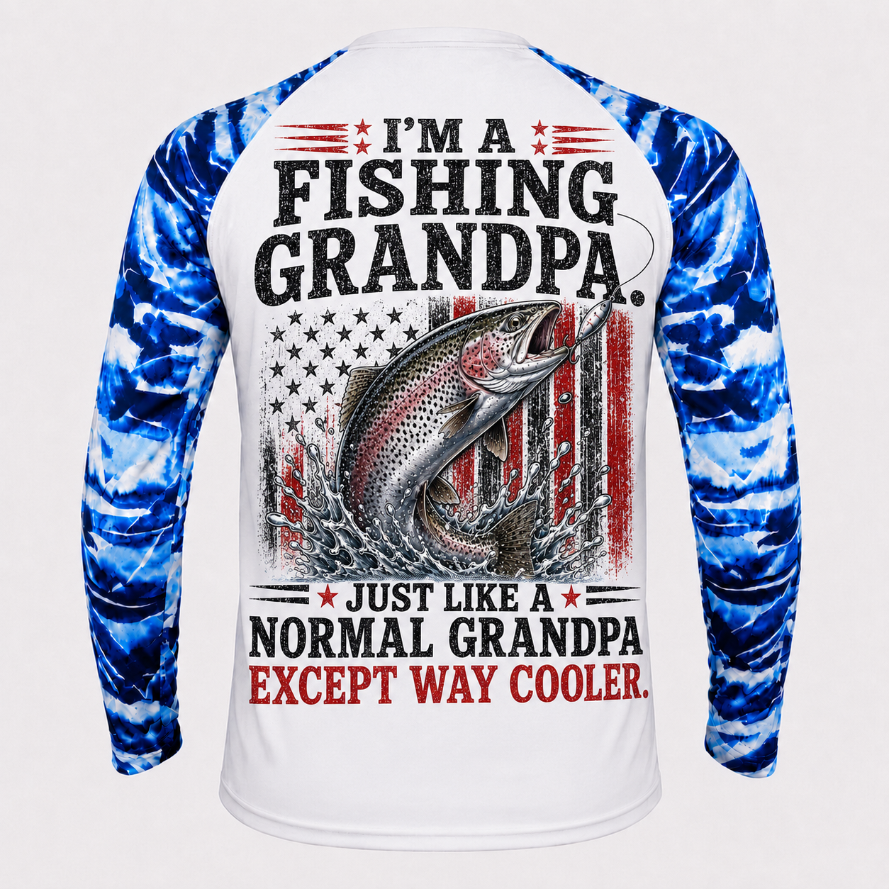 I'm A Fishing Grandpa Like Regular Grandpa But Way Cooler - Performance Shirt