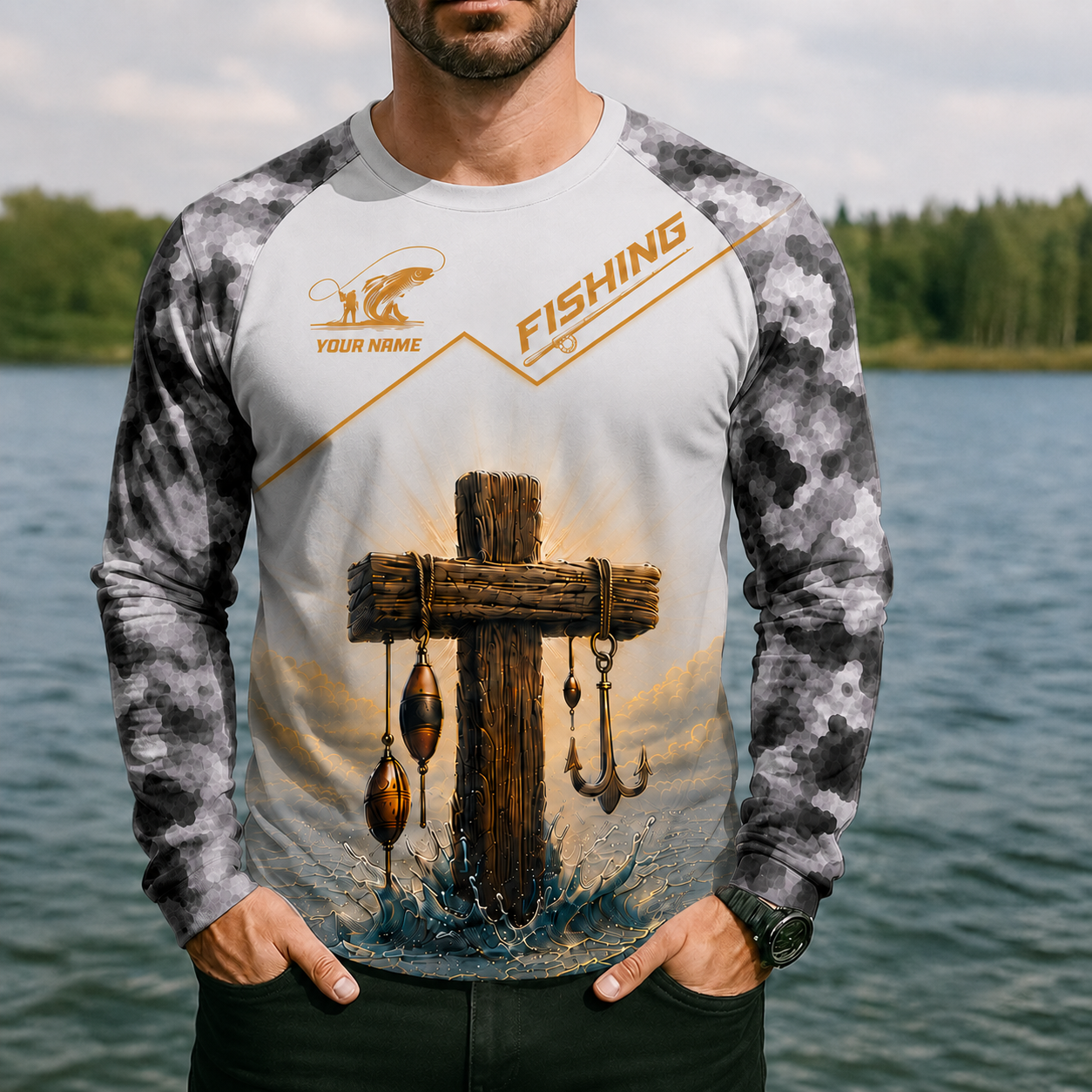 I Am A Simple Man I Like Fishing and Believe in Jesus 3D