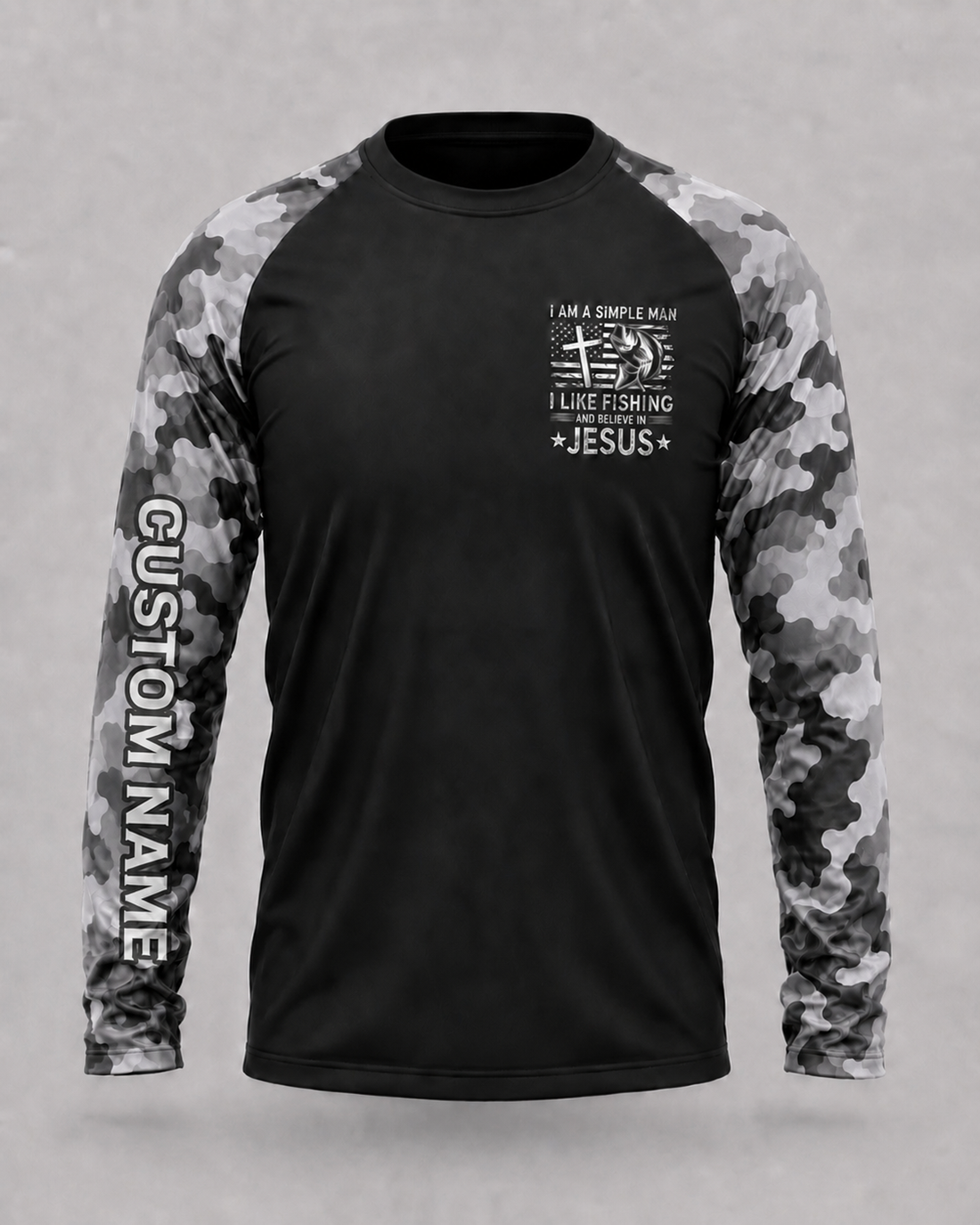 I Am A Simple Man I Like Fishing And Believe In Jesus Shirt