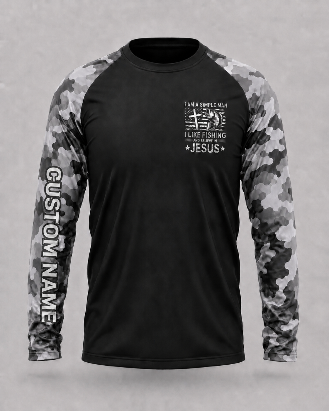 I Am A Simple Man I Like Fishing And Believe In Jesus Shirt