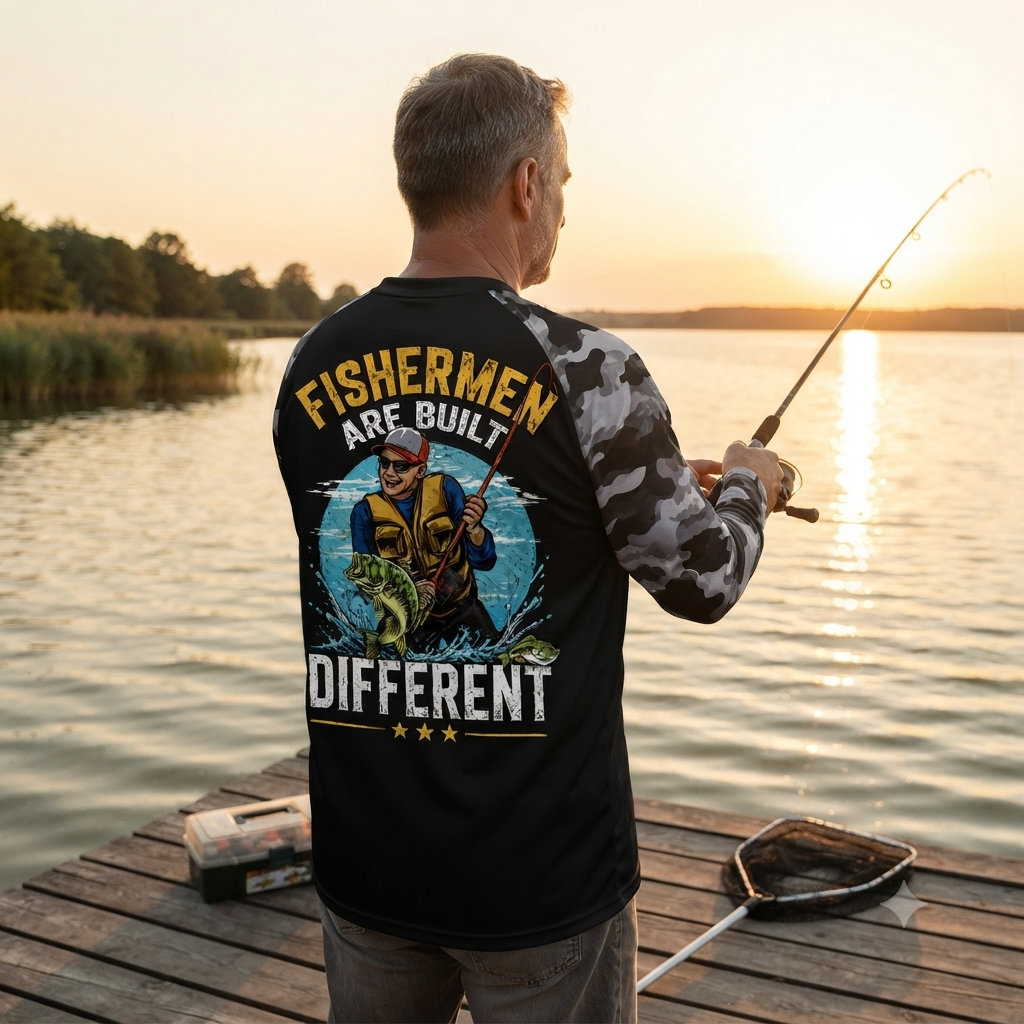 Fishermen Are Built Different - Performance Shirt