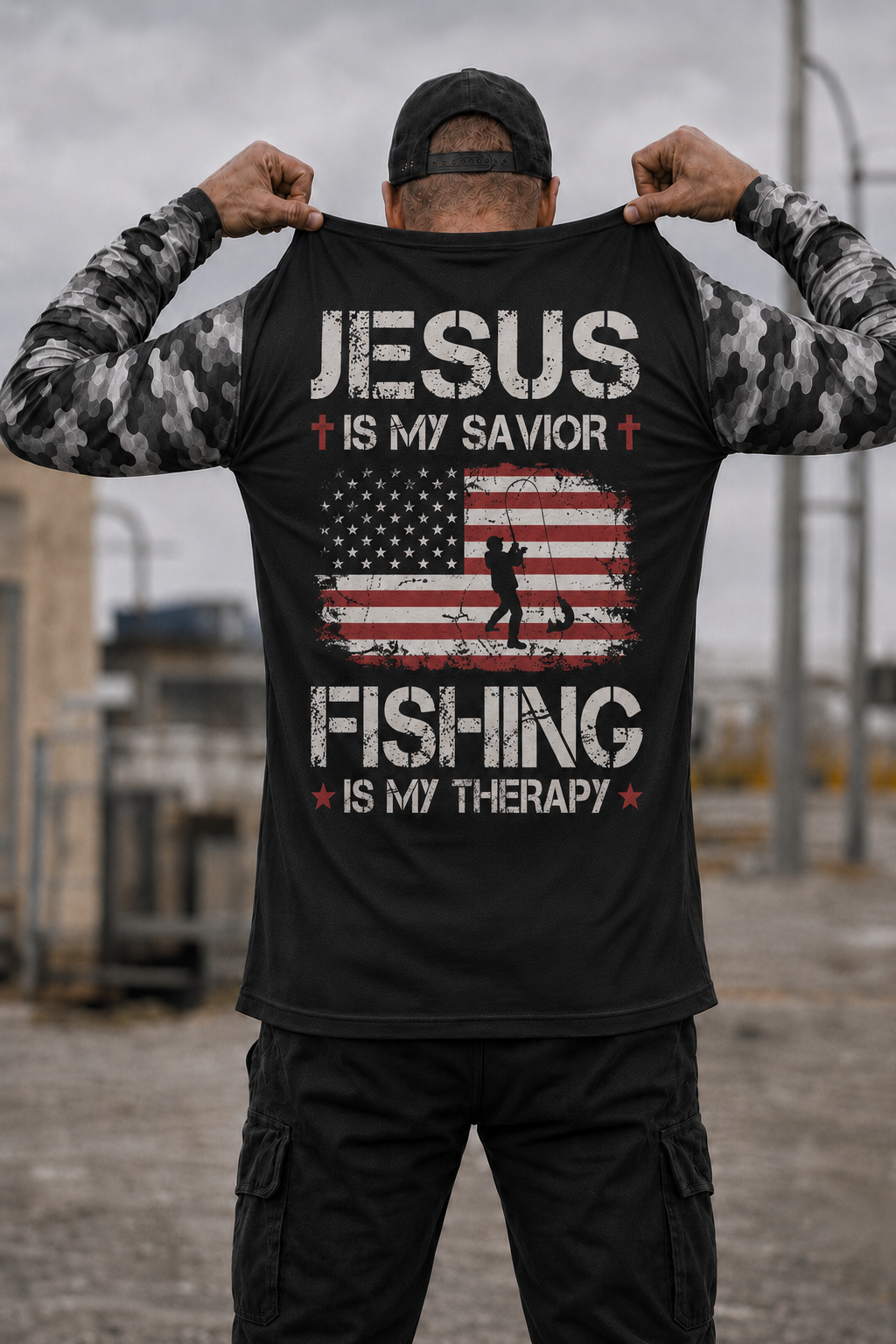 Jesus Is My Savior Fishing Is My Therapy